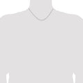 Sterling Silver .95mm Diamond-cut Round Spiga Chain