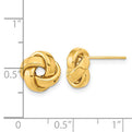 14k Polished Love Knot Post Earrings