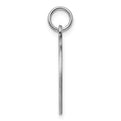 Sterling Silver Rh-plt Engraveable Round Polished Front/Back Disc Charm