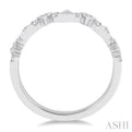 3/8 Ctw Round CUT Diamond Stack Band in 14K White Gold