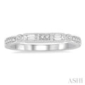 1/5 Ctw Diamond Wedding Band in 14K White Gold