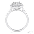 3/4 Ctw Diamond Lovebright Ring in 14K White Gold