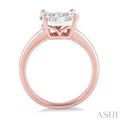 1 Ctw Lovebright Round Cut Diamond Ring in 14K Rose and White Gold