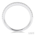 1/5 Ctw Round Cut Diamond Wedding Band in 14K White Gold