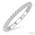 1/8 ctw Round Diamond Wedding Band in 14K White Gold