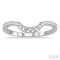 1/4 Ctw Round Diamond Wedding Band in 14K White Gold