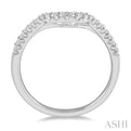 1/4 Ctw Round Diamond Wedding Band in 14K White Gold