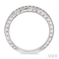 1/4 Ctw Round Cut Diamond Matching Wedding Band in 14K White Gold