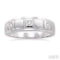 1/8 Ctw Round Cut Diamond Women's Ring in 14K White Gold