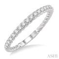 1/3 Ctw Round Cut Diamond Wedding Band in 14K White Gold