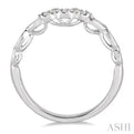 1/20 Ctw Round Cut Diamond Wedding Band in 14K White Gold