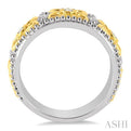 1/3 Ctw Round Cut Diamond Fashion Band in 14K White and Yellow Gold