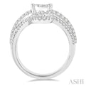1 5/8 Ctw Diamond Lovebright Ring in 14K White Gold