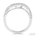 1/4 Ctw Round Cut Diamond Wedding Band in 14K White Gold