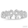 1/5 Ctw Round Diamond Wedding Band in 14K White Gold