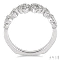 1/5 Ctw Round Diamond Wedding Band in 14K White Gold