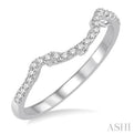 1/6 Ctw Round Diamond Wedding Band in 14K White Gold
