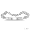 1/6 Ctw Round Diamond Wedding Band in 14K White Gold