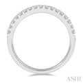 1/3 ctw Round Cut Diamond Wedding Band in 14K White Gold
