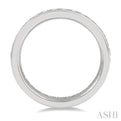 1 ctw Channel Round Cut Diamond Eternity Wedding Band in 14K White Gold