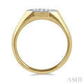 1/5 ctw Marquise Shape Lovebright Round Cut Diamond Ring in 14K Yellow and White Gold