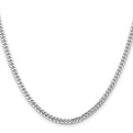 14k WG 3.5mm Solid Miami Cuban Chain
