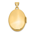 14k Hand Engraved Floral Oval Locket
