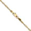 14K 18 inch 1.70mm Singapore with Lobster Clasp Chain