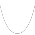 14K White Gold 18 inch 1.05mm Spiga with Lobster Clasp Chain