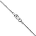 14K White Gold 18 inch 1mm Parisian Wheat with Lobster Clasp Chain