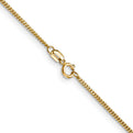 14K 18 inch 1.4mm Curb with Spring Ring Clasp Pendant Chain