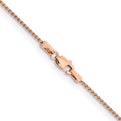 14K Rose Gold 18 inch 1.25mm Solid Polished Spiga with Lobster Clasp Chain
