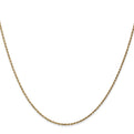 14K 18 inch 1.15mm Diamond-cut Machine Made Rope with Lobster Clasp Chain