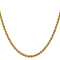 14K 20 inch 3mm Regular Rope with Lobster Clasp Chain