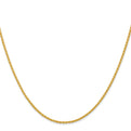 14k 18 inch 1.5mm Parisian Wheat with Lobster Clasp Chain