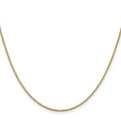 14K 16 inch 1.1mm Box with Lobster Clasp Chain