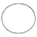 14k White Gold High Polished 4.0mm Hinged Bangle