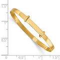 14K Madi K Polished Expandable Baby Bangle
