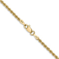 14K 20 inch 2.25mm Regular Rope with Lobster Clasp Chain