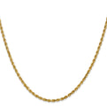 14K 18 inch 2.25mm Diamond-cut Rope with Lobster Clasp Chain