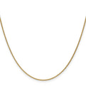 18K 18 inch 1.15mm Diamond-cut Cable with Fancy Lobster Clasp Chain