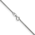 14K White Gold 20 inch 1.4mm Curb with Spring Ring Clasp Pendant Chain