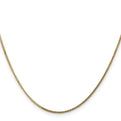 14K 24 inch 1.4mm Curb with Spring Ring Clasp Pendant Chain