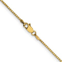 14K 16 inch 1.05mm Box with Lobster Clasp Chain
