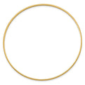 14k 2mm Solid Polished Half-Round Slip-On Bangle