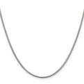 14K White Gold 18 inch 1mm Franco with Lobster Clasp Chain