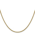 14K 20 inch 1.5mm Semi-Solid Round Box with Lobster Clasp Chain