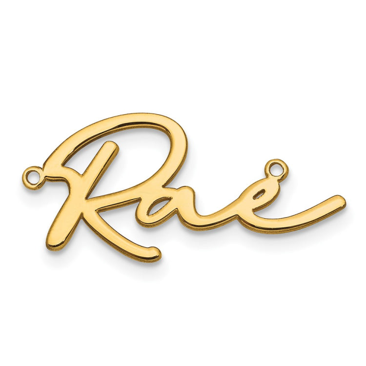 14KY Polished Bathinda Font Name Plate
