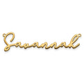 14KY Polished Bathinda Font Name Plate