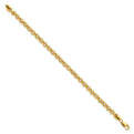 14k 7.5in 5mm Polished Fancy Rolo Link Bracelet
